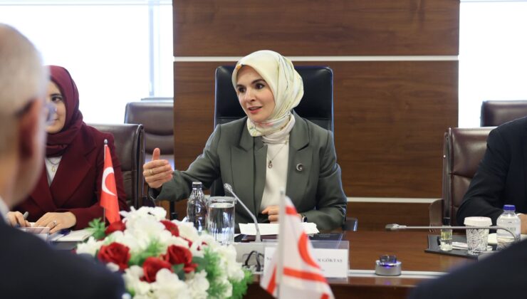 Aile Bakanı Göktaş, KKTC Çalışma ve Sosyal Güvenlik Bakanı Hasipoğlu ile Bir Araya Geldi