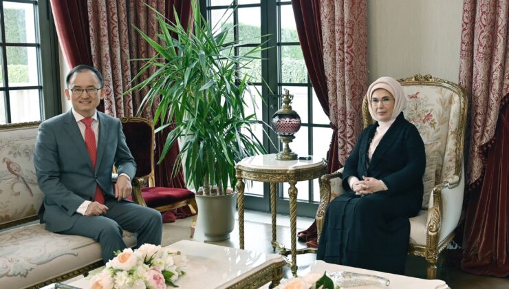 Emine Erdoğan, Çin’in Ankara Büyükelçisi Jiang Xuebin İle Görüştü