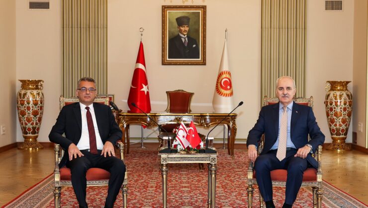TBMM Başkanı Numan Kurtulmuş, KKTC Cumhurbaşkanı Tufan Erhürman ile Görüştü: “KKTC’nin Uluslararası Tanınması Önceliğimiz”
