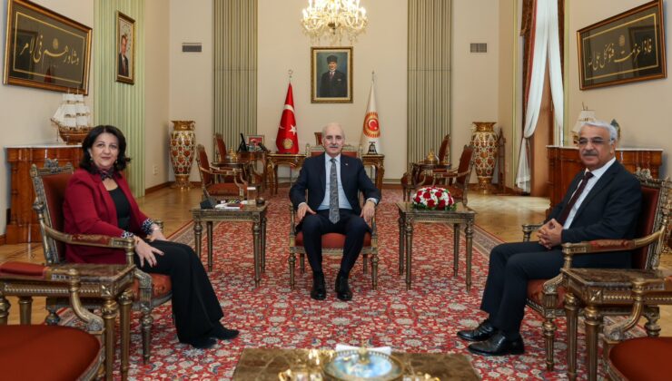 TBMM Başkanı Kurtulmuş, DEM Parti Heyetini Kabul Etti: “Barışın Zemini Meclis Olmalı”