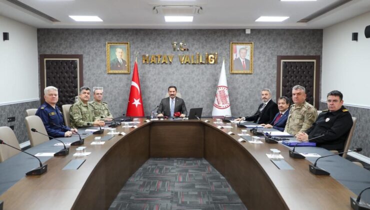 Hatay’da İl Asayiş ve Güvenlik Toplantısı Yapıldı