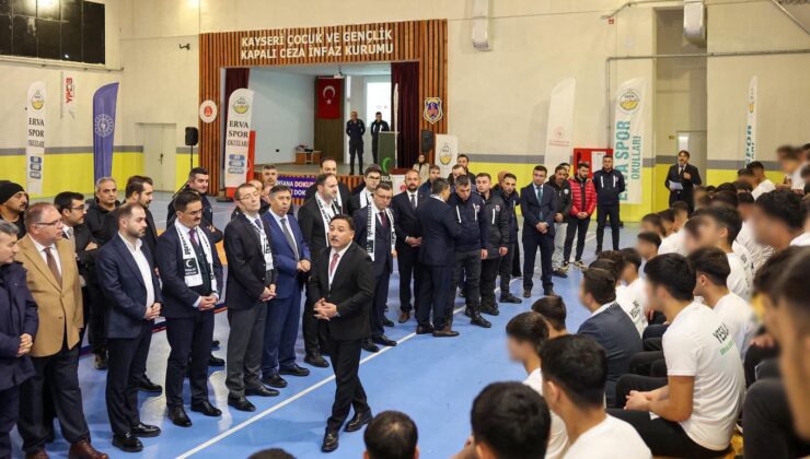 Kayseri’de 64’üncü Erva Spor Okulu Çocuk Cezaevinde Açıldı