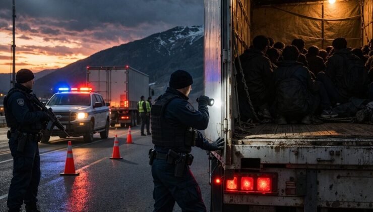 Çankırı’da TIR Operasyonunda 75 Düzensiz Göçmen Yakalandı