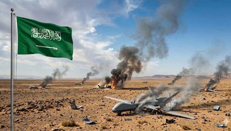 Suudi Arabistan Hava Sahasına Giren 9 İHA Düşürüldü