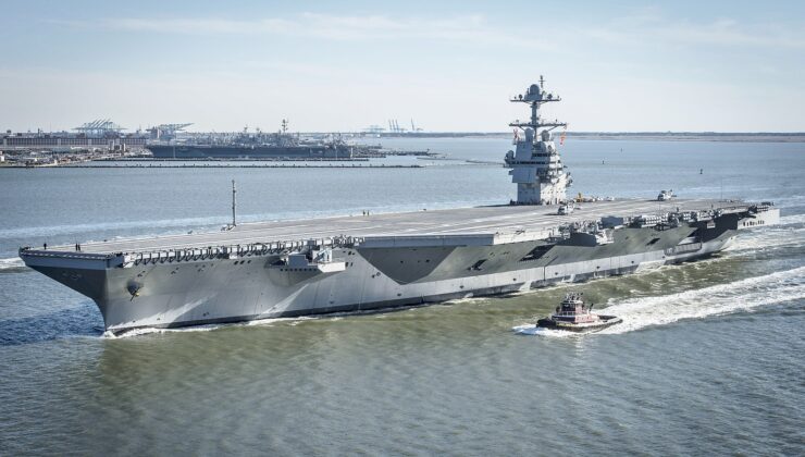 ABD Uçak Gemisi USS Gerald R. Ford Hırvatistan’dan Ayrıldı: Onarım Tamamlandı