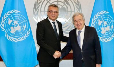 BM Genel Sekreteri Guterres KKTC Cumhurbaşkanı Erhürman İle Bir Aya Geldi