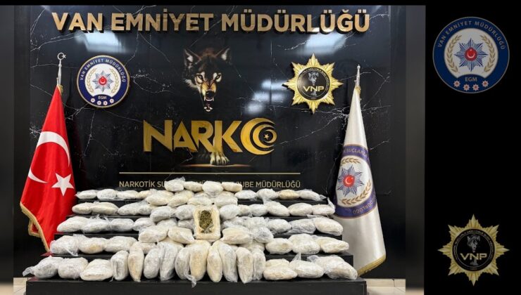 Van’da 48 kilo esrar ele geçirildi