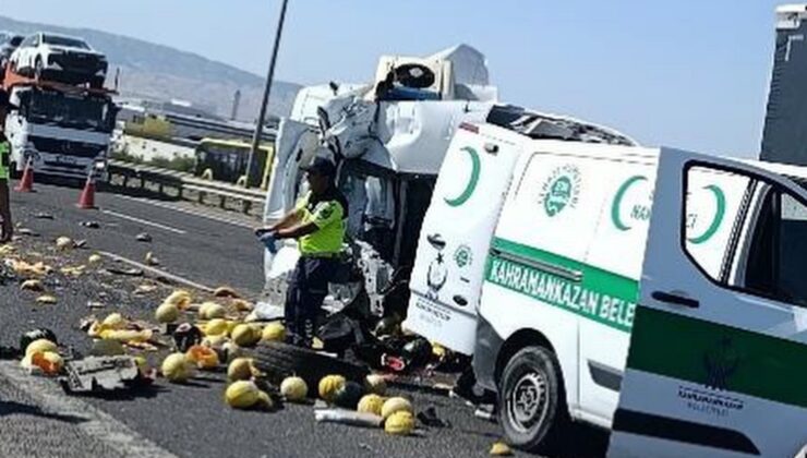 Ankara’da Kamyonet Kamyona Çarptı: 1 Ölü, 2 Yaralı