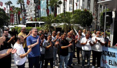 Adana’da servis plakası ihalesi gerginliği: Belediyeye girmek isteyen gruba müdahale