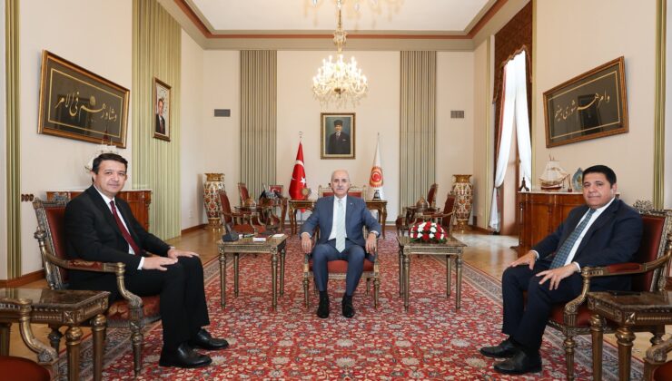 TBMM Başkanı Numan Kurtulmuş, Saadet Partisi Genel Başkanı Mahmut Arıkan’ı Kabul Etti